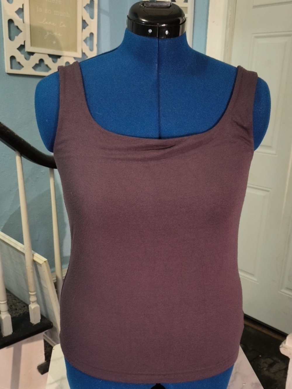 CAbi Classic Scoop Neck Tank Top - Plum